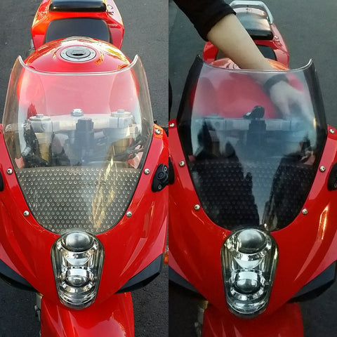 Headlight restoration and Tinting for Motorbike